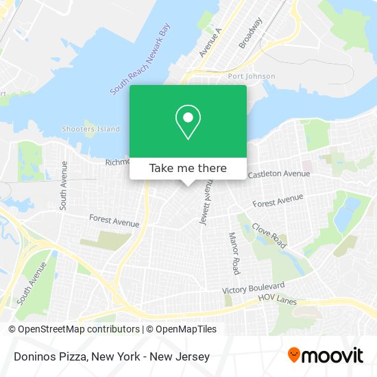 Doninos Pizza map