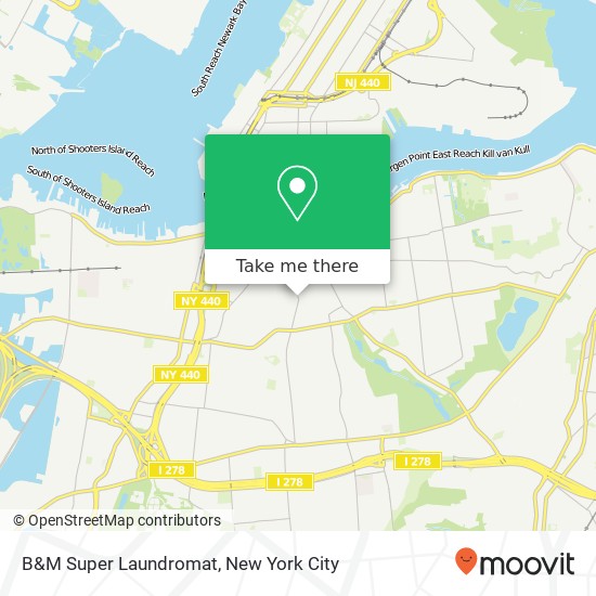 B&M Super Laundromat map