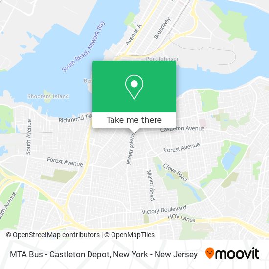 MTA Bus - Castleton Depot map