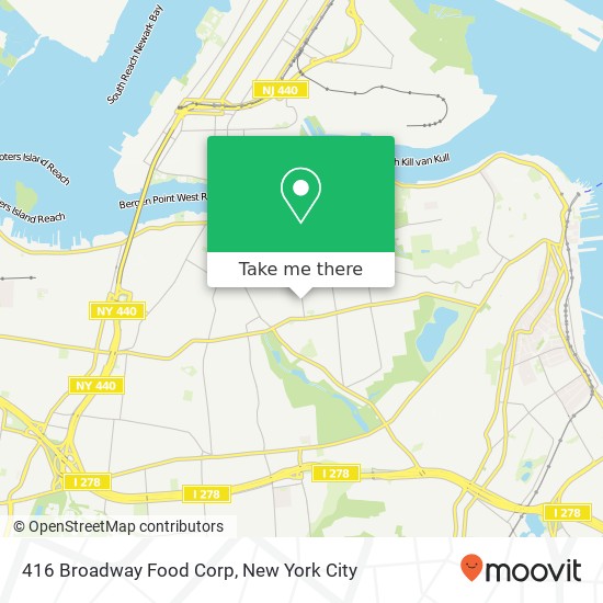 Mapa de 416 Broadway Food Corp