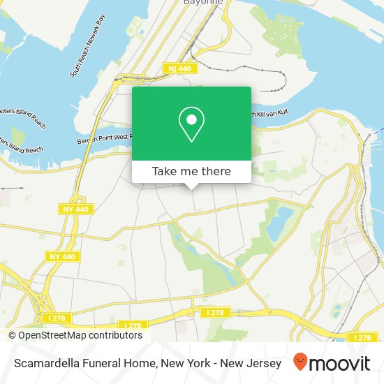 Scamardella Funeral Home map