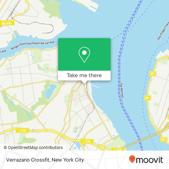 Verrazano Crossfit map