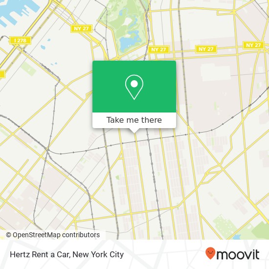 Mapa de Hertz Rent a Car