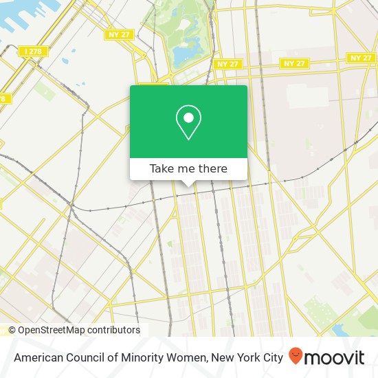 American Council of Minority Women map