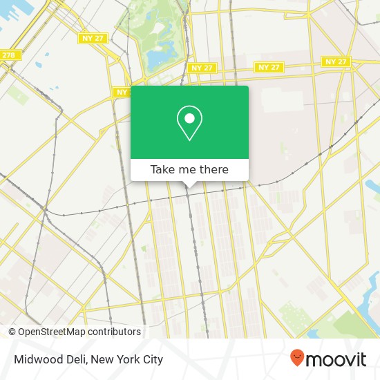 Midwood Deli map