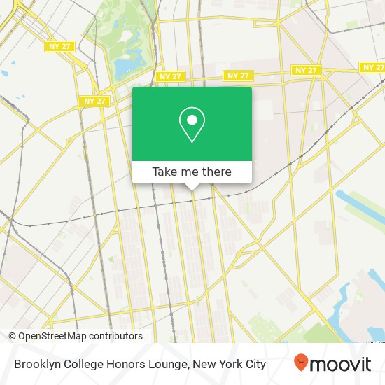 Brooklyn College Honors Lounge map