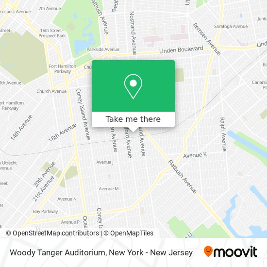 Woody Tanger Auditorium map