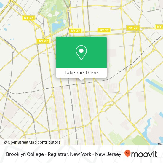 Brooklyn College - Registrar map