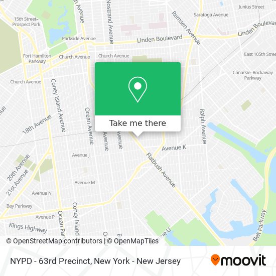 NYPD - 63rd Precinct map