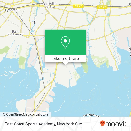 Mapa de East Coast Sports Academy
