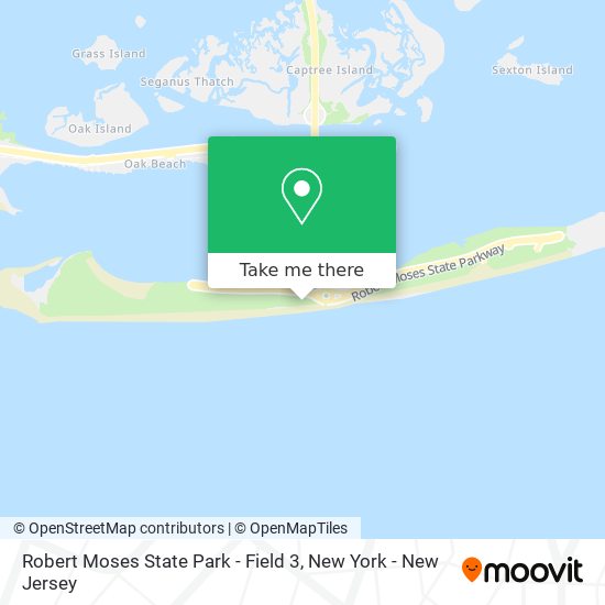 Mapa de Robert Moses State Park - Field 3