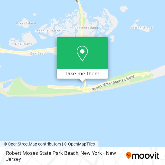 Mapa de Robert Moses State Park Beach