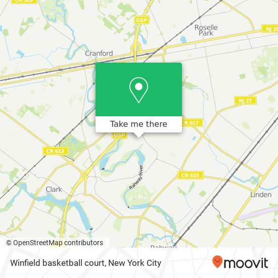 Winfield basketball court map