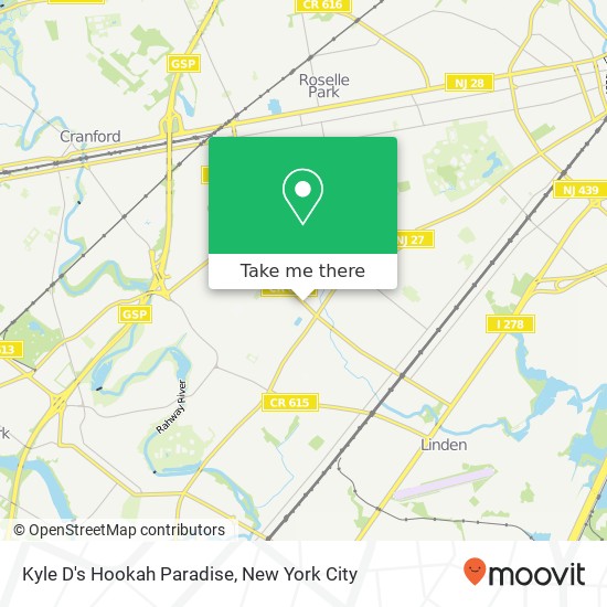 Mapa de Kyle D's Hookah Paradise
