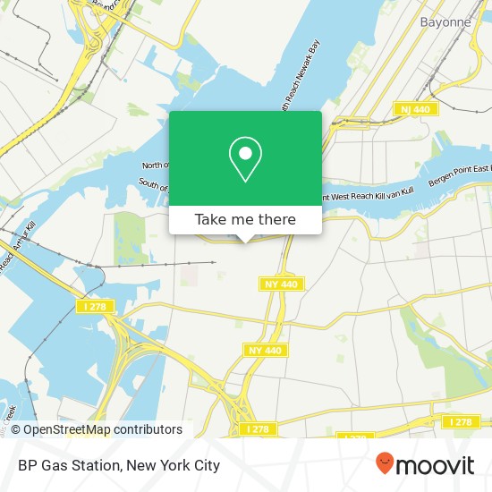 Mapa de BP Gas Station