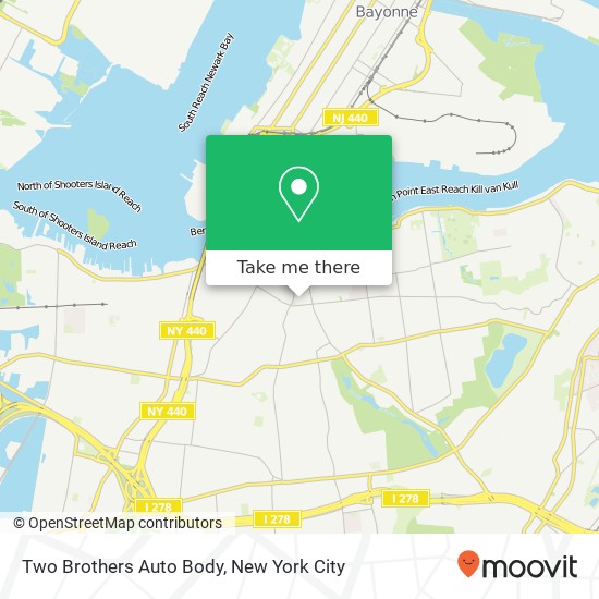 Mapa de Two Brothers Auto Body