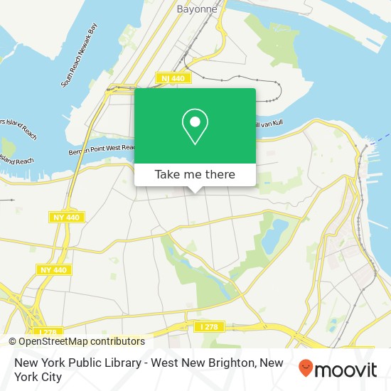 Mapa de New York Public Library - West New Brighton