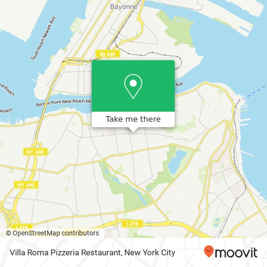 Mapa de Villa Roma Pizzeria Restaurant