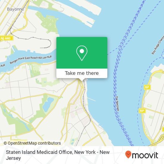 Mapa de Staten Island Medicaid Office