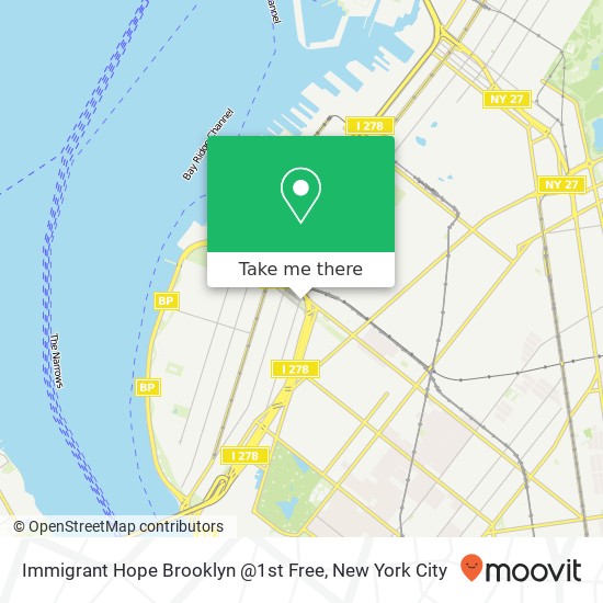 Mapa de Immigrant Hope Brooklyn @1st Free