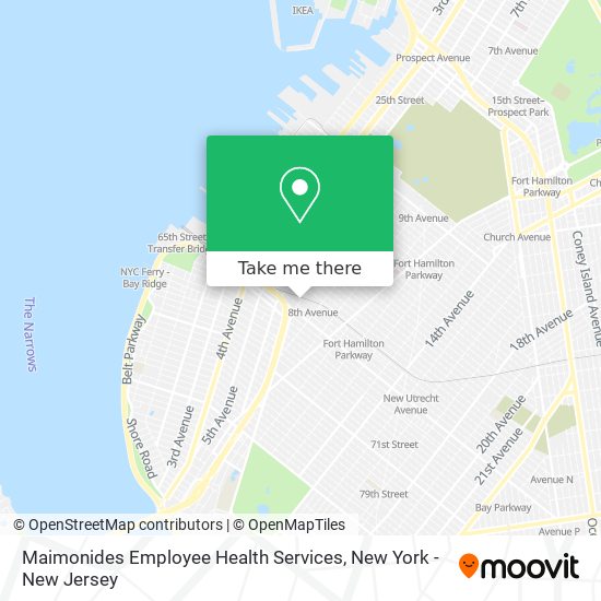 Maimonides Employee Health Services map