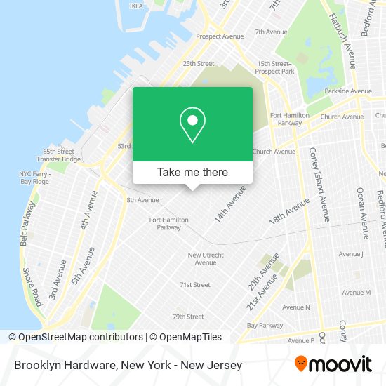 Brooklyn Hardware map
