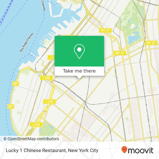 Mapa de Lucky 1 Chinese Restaurant