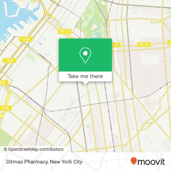 Mapa de Ditmas Pharmacy