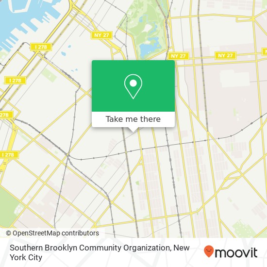 Mapa de Southern Brooklyn Community Organization