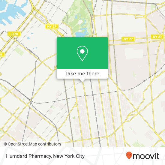 Mapa de Humdard Pharmacy