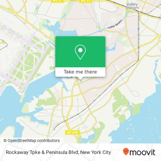 Rockaway Tpke & Peninsula Blvd map