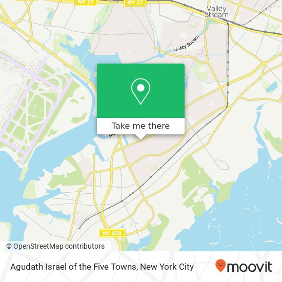 Mapa de Agudath Israel of the Five Towns