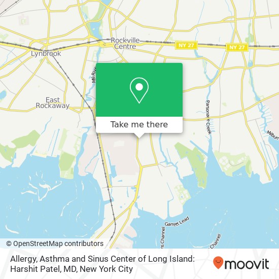 Mapa de Allergy, Asthma and Sinus Center of Long Island: Harshit Patel, MD