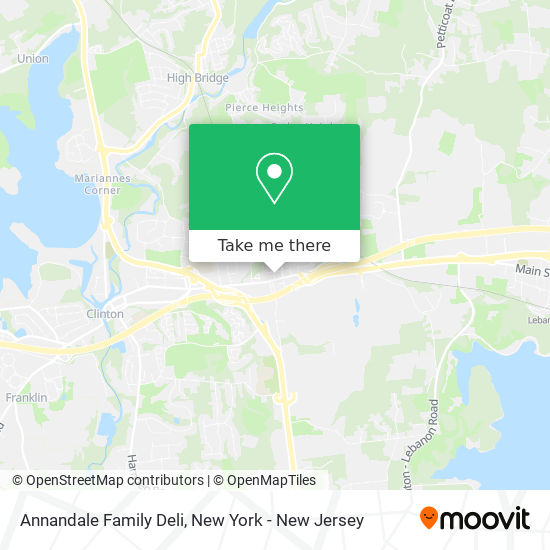 Annandale Family Deli map