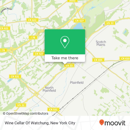 Mapa de Wine Cellar Of Watchung
