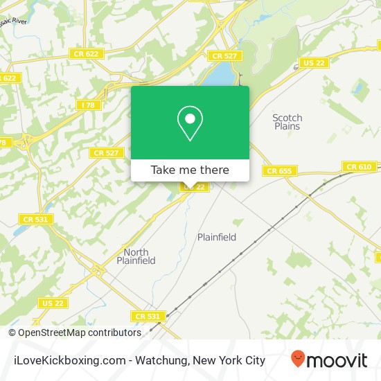 iLoveKickboxing.com - Watchung map