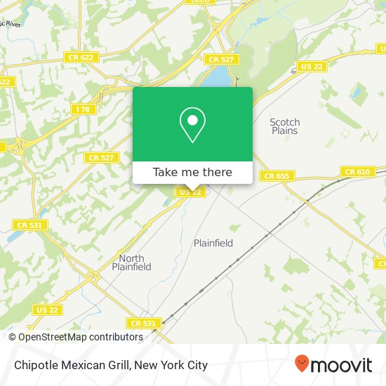 Mapa de Chipotle Mexican Grill