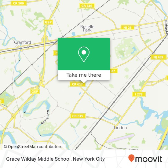 Grace Wilday Middle School map