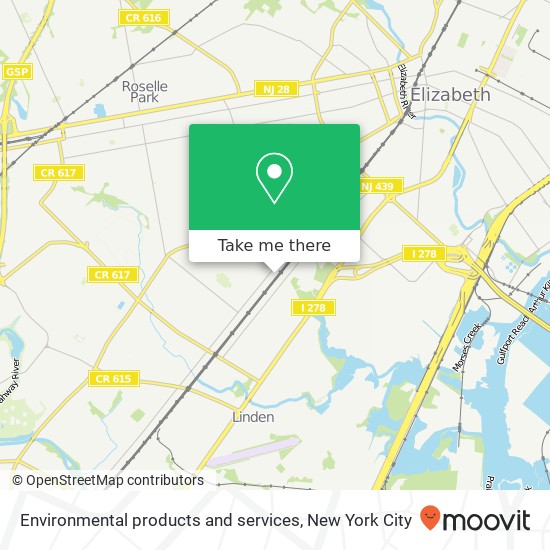 Mapa de Environmental products and services