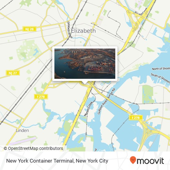 New York Container Terminal map