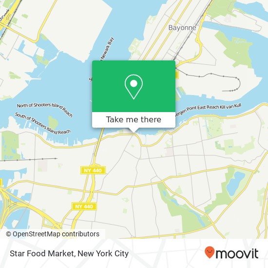 Mapa de Star Food Market