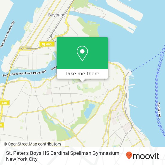 Mapa de St. Peter's Boys HS Cardinal Spellman Gymnasium