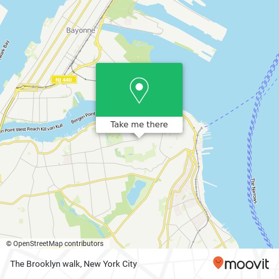 The Brooklyn walk map