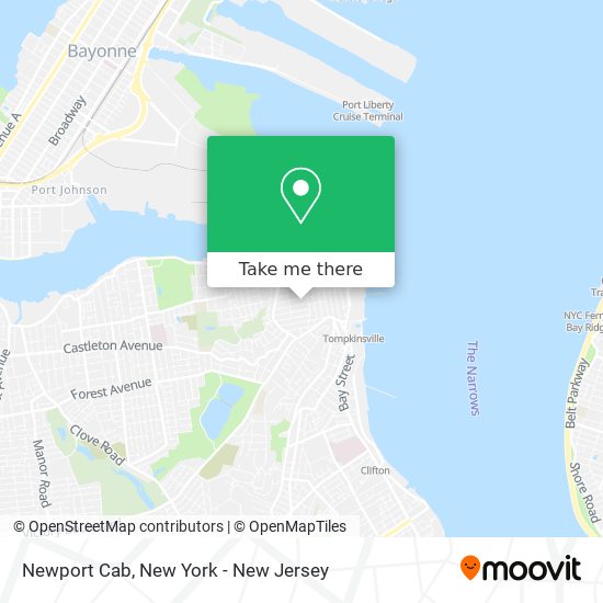 Newport Cab map