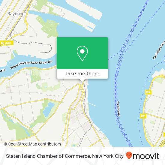 Mapa de Staten Island Chamber of Commerce