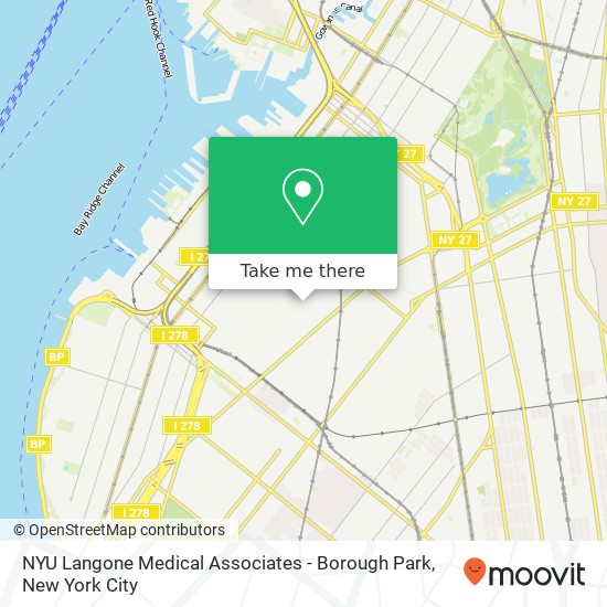 NYU Langone Medical Associates - Borough Park map