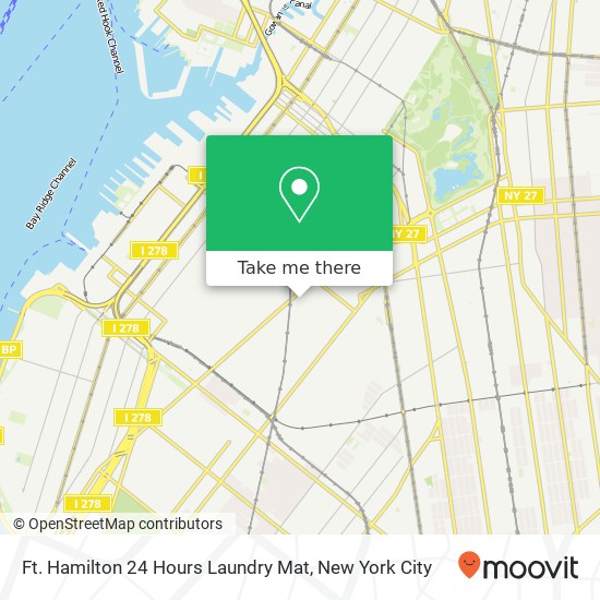Ft. Hamilton 24 Hours Laundry Mat map