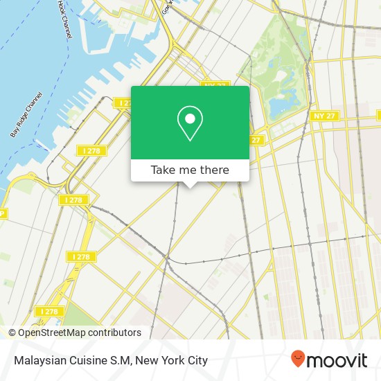 Malaysian Cuisine S.M map