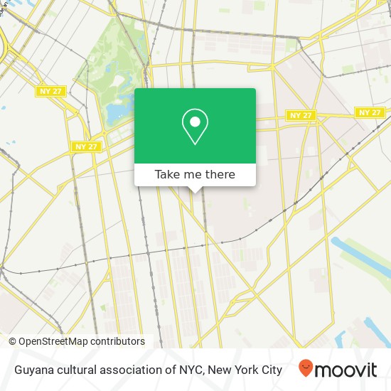Guyana cultural association of NYC map