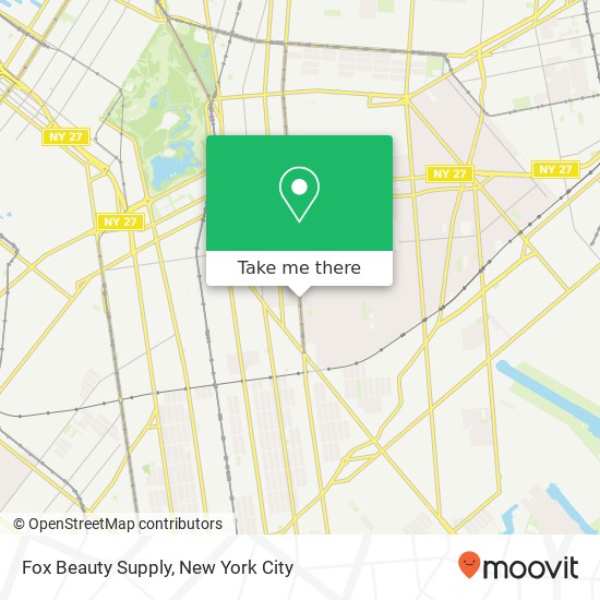 Mapa de Fox Beauty Supply